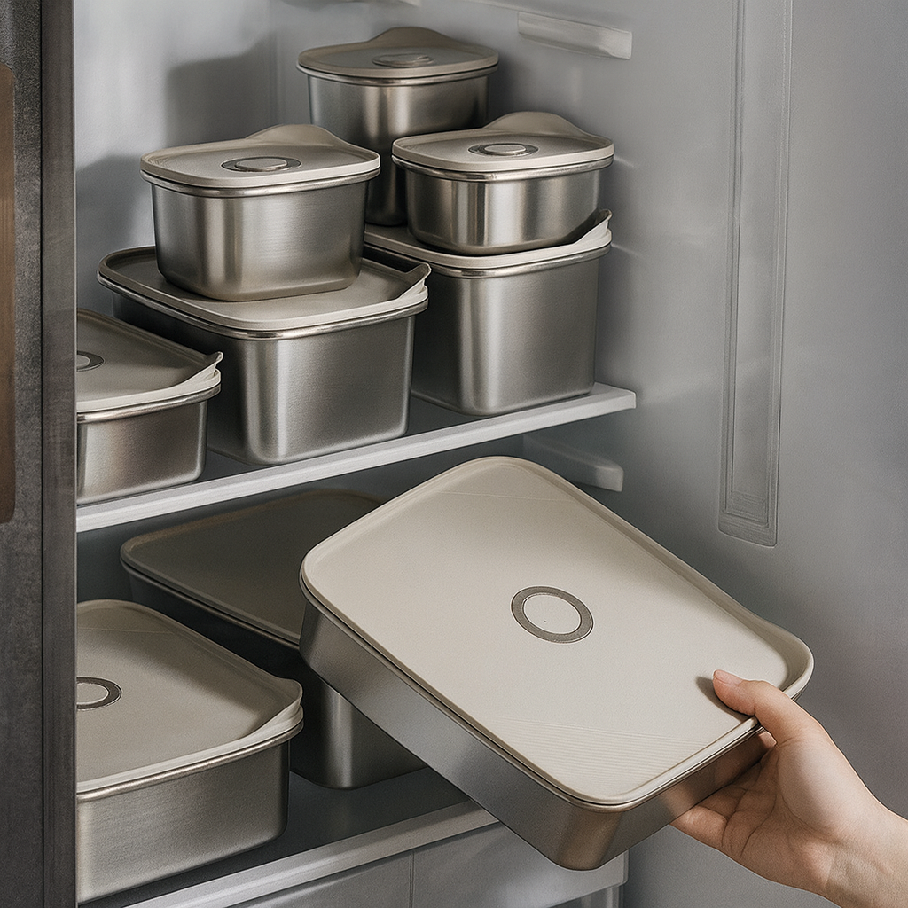 Fresh keeping boxes in a fridge