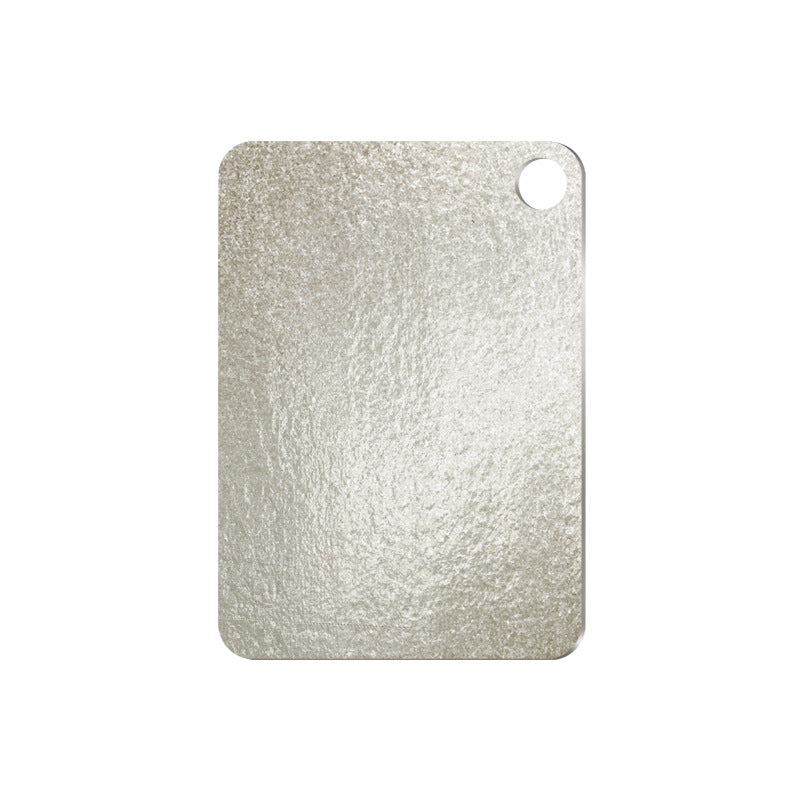 Ice crystal titanium cutting board on a white background